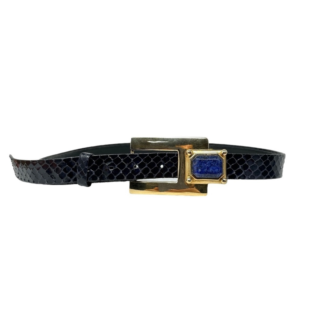 Vintage Salena's Collection 1986 Snakeskin Skinny Belt